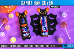 Candy Bar Cover Paper Cut Design, Halloween Trick or Treat Product Image 1