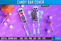 Candy Bar Cover Paper Cut Bundle, Halloween Trick or Treat Product Image 11
