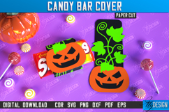 Candy Bar Cover Paper Cut Bundle, Halloween Trick or Treat Product Image 12