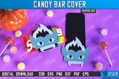 Candy Bar Cover Paper Cut Bundle, Halloween Trick or Treat Product Image 13