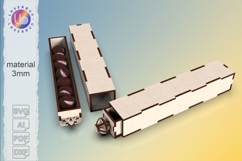 Sliding Drawer Gift Box SVG -3mm Laser Cut File Product Image 1