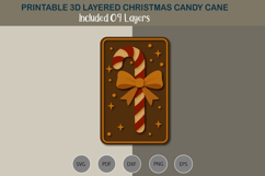 3D Layered Christmas stick / Candy Cane Product Image 3