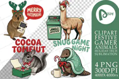 Candy-Cane Controller Gamer Pets Sublimation Product Image 1