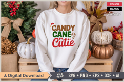 Candy Cane Cutie SVG | Christmas SVG | Holiday SVG | Xmas Product Image 1
