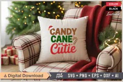 Candy Cane Cutie SVG | Christmas SVG | Holiday SVG | Xmas Product Image 4