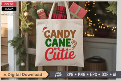 Candy Cane Cutie SVG | Christmas SVG | Holiday SVG | Xmas Product Image 5