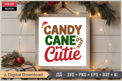 Candy Cane Cutie SVG | Christmas SVG | Holiday SVG | Xmas Product Image 6