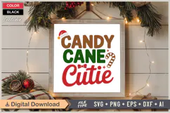 Candy Cane Cutie SVG | Christmas SVG | Holiday SVG | Xmas Product Image 6
