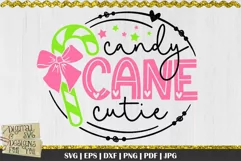 Candy Cane Cutie is a professional design for girls that is ready to be cut with all major cutting machines. Printable file formats also available.