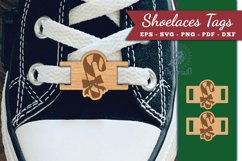 Candy Cane Shoelaces Tags Laser Cut SVG Product Image 1