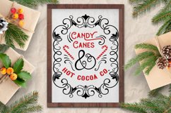 candy canes and hot cocoa farmhouse svg color