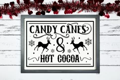 Candy Canes And Hot SVG , Farmhouse Christmas SVG Design Product Image 2