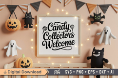 Candy Collectors Welcome SVG File | Spooky Halloween SVG Product Image 5