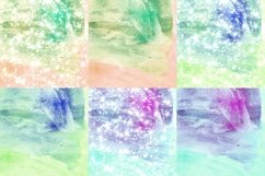 Candy Color Watercolor Digital Papers Glitter Background Product Image 2