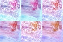 Candy Color Watercolor Digital Papers Glitter Background Product Image 3