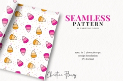 Candy Corn Halloween Pattern | Cute Halloween Digital Paper Product Image 2
