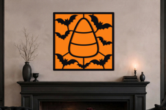 Candy Corn Bat Halloween SVG Design Product Image 2