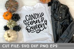 Candy Corn Queen, Hand Lettered, Cut File Product Image 1