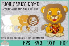 Candy Dome Paper Craft Ornament Lion Party Favor
