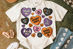 Candy Hearts Halloween PNG, Retro Halloween PNG, Spooky PNG Product Image 5
