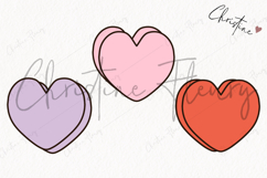 Retro Valentine Clipart | Valentine's Day PNG Product Image 3