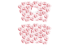 candy heart valentine starbucks 24oz cold cup tumbler wrap svg presized template for tumbler venti suitable for cutting machine or sublimation