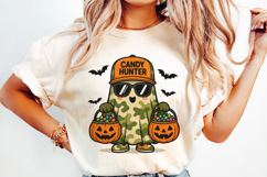 Candy Hunter Ghost Cute Halloween Camouflage Ghost PNG Product Image 4