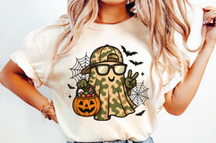 Candy Hunter Ghost Cute Halloween Camouflage Ghost PNG Product Image 4