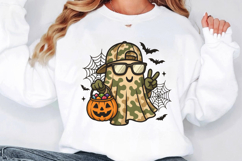Candy Hunter Ghost Cute Halloween Camouflage Ghost PNG Product Image 2