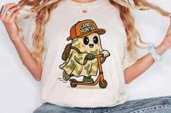 Candy Hunter Ghost Cute Halloween Camouflage Ghost PNG Product Image 2