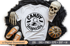 Candy Inspector SVG File | Halloween Round Sign SVG Product Image 4