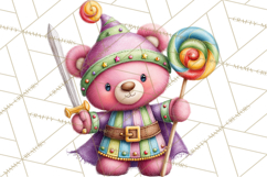 Candy Kingdom Clipart, Candy Castle PNG, Sweet Fantasy Product Image 5