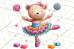Candy Kingdom Clipart, Candy Castle PNG, Sweet Fantasy Product Image 4