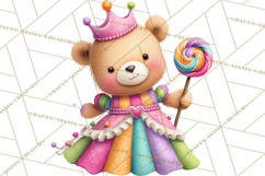 Candy Kingdom Clipart, Candy Castle PNG, Sweet Fantasy Product Image 5