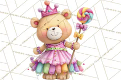 Candy Kingdom Clipart, Candy Castle PNG, Sweet Fantasy Product Image 2