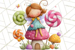 Candy Kingdom Clipart, Candy Castle PNG, Sweet Fantasy Product Image 5