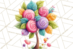 Candy Kingdom Clipart, Candy Castle PNG, Sweet Fantasy Product Image 5