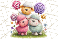 Candy Kingdom Clipart, Candy Castle PNG, Sweet Fantasy Product Image 5