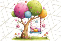 Candy Kingdom Clipart, Candy Castle PNG, Sweet Fantasy Product Image 5