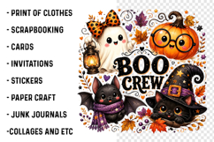 Boo Crew Cute Halloween Friends PNG Product Image 3