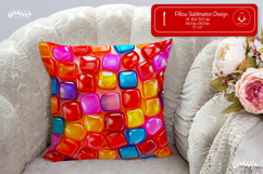Candy Pillow case sublimation Party throw Pillow sublimation Product Image 1