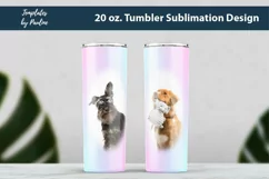 Candy Pink Seamless Sublimation Photo Tumbler Design