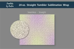 Candy Pink yellow Glitter Seamless straight Sublimation Skinny Tumbler Wrap
