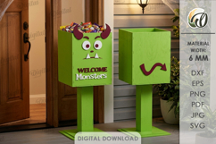 Halloween Porch Candy Holders Bundle Lasercut. Halloween SVG Product Image 8