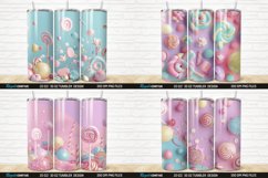 3D Candy Sweet Pastel Colors Tumbler Bundle Product Image 5
