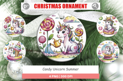 Ornament Candy Unicorn Summer Product Image 1
