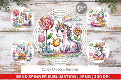Wind Spinner Candy Unicorn Summer Product Image 1