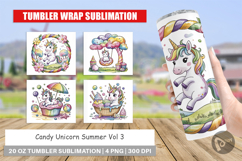 Tumbler Candy Unicorn Summer Product Image 1
