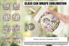 Glass Can Candy Unicorn Summer Product Image 1
