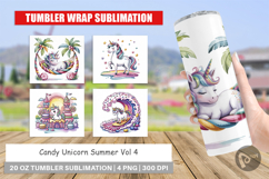 Tumbler Candy Unicorn Summer Product Image 1